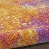 Homeroots 8 x 10 ft. Abstract Brights Sunburst Area Rug 385382